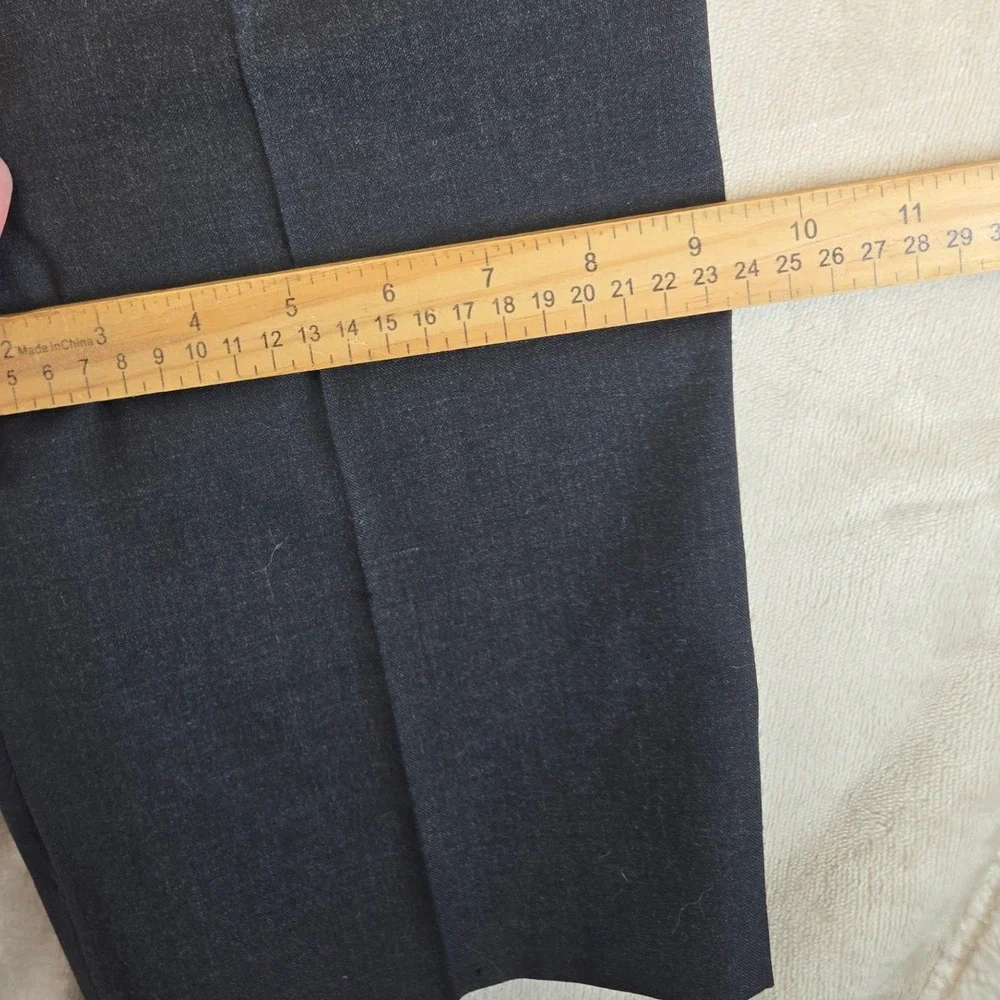 Corbin Dress Pants Mens 35x31 Charcoal Gray Pleated Front Made in USA Vintage
